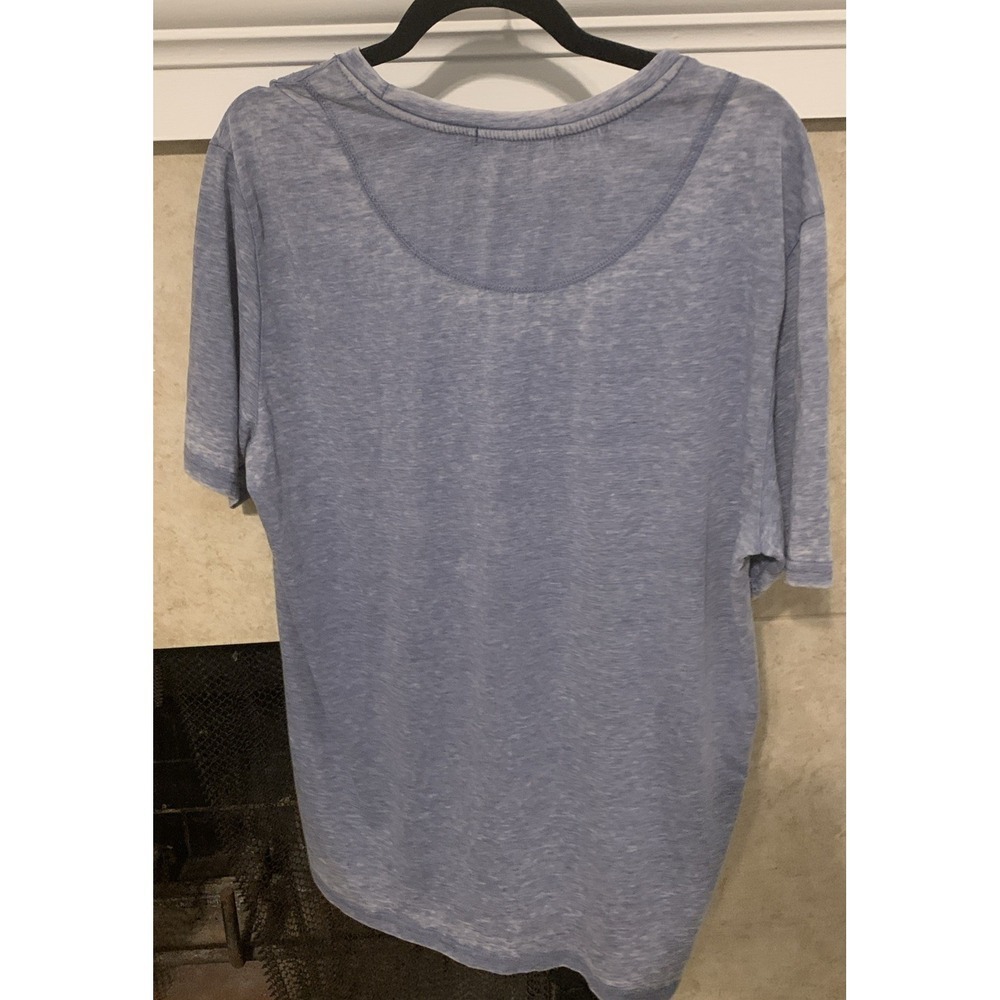 Robert Barakett Cartwright T-Shirt Sz XL Stretch, 5-Point Nautical Stars, Blue - Picture 4 of 5